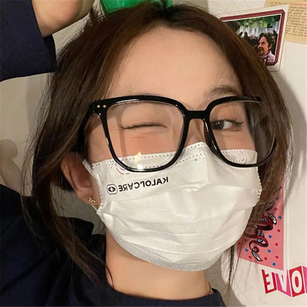 Прозрачная черно-белая градиентная оправа для очков сверхлегкая для большого лица, стройнящая, для маленького лица