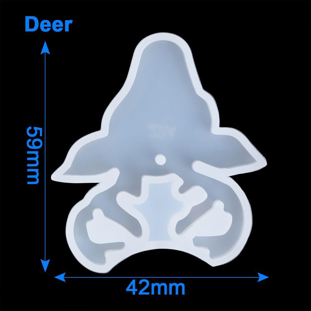 Supplies Xmas Ornament Xmas Tree Shape Silicone Casting Mold Christmas Mould Snowflake Bell Deer