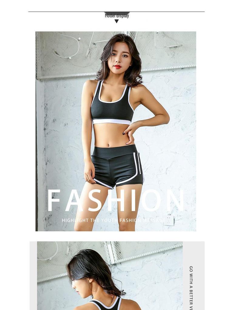 Женские облегающие быстросохнущие шорты для йоги — имитация двухкомпонентного дизайна для бега и фитнеса