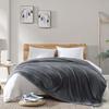 Hansleep Single Winter Blanket, Microfiber, Soft and Comfortable, Washable, Anti-Static, Suitable for All Seasons (140x200cm, Gray)
