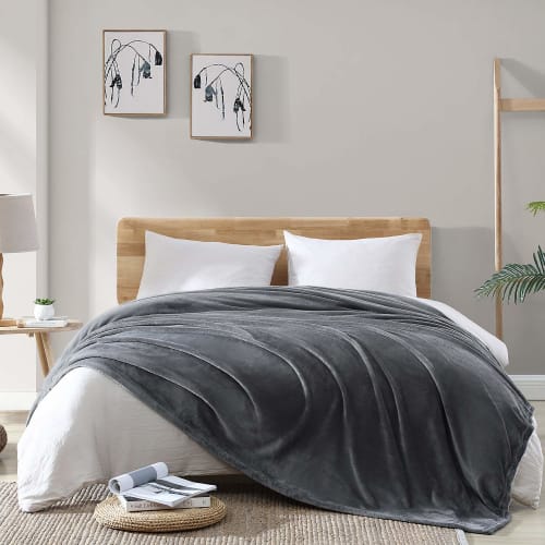 Hansleep Single Winter Blanket, Microfiber, Soft and Comfortable, Washable, Anti-Static, Suitable for All Seasons (140x200cm, Gray)