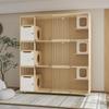 Luxurious Solid Wood Cat Cabinet and Bed Kennel Display