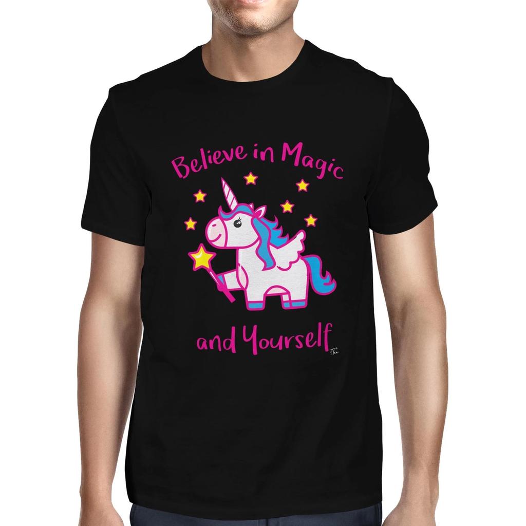 1Tee Mens Believe in Magic and Yourself T-Shirt