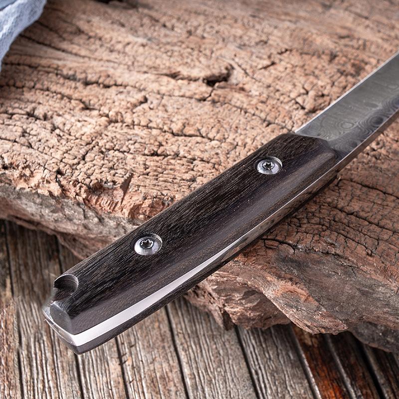 Кухонный нож с дамасским узором, нож для обвалки из нержавеющей стали, кованый нож для фруктов, нож для мяса, нож для резки мяса