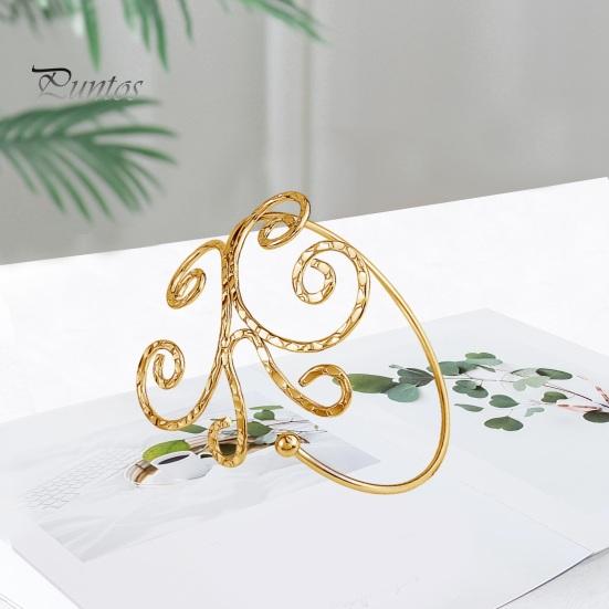 Bracelet Arm Chain Lightweight Bright Color Glossy Hollow-out Geometric Pattern Arm Cuff Bangle Body Bracelet Jewelry Gift