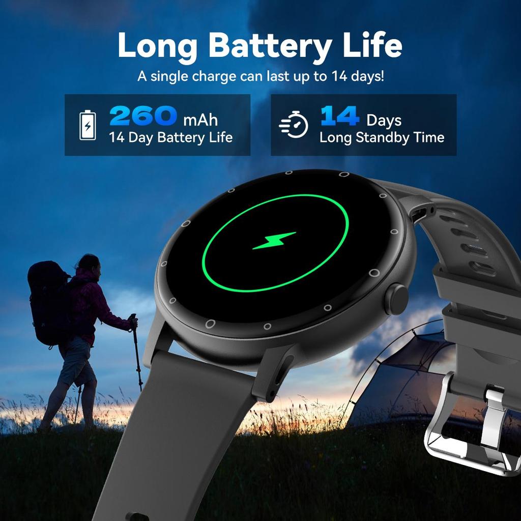 QTLLBT Спортивные умные часы удобный силиконовый ремешок беспроводной вызов шагомер расстояние трек управление музыкой оповещения о сообщениях многофункциональные подходящие