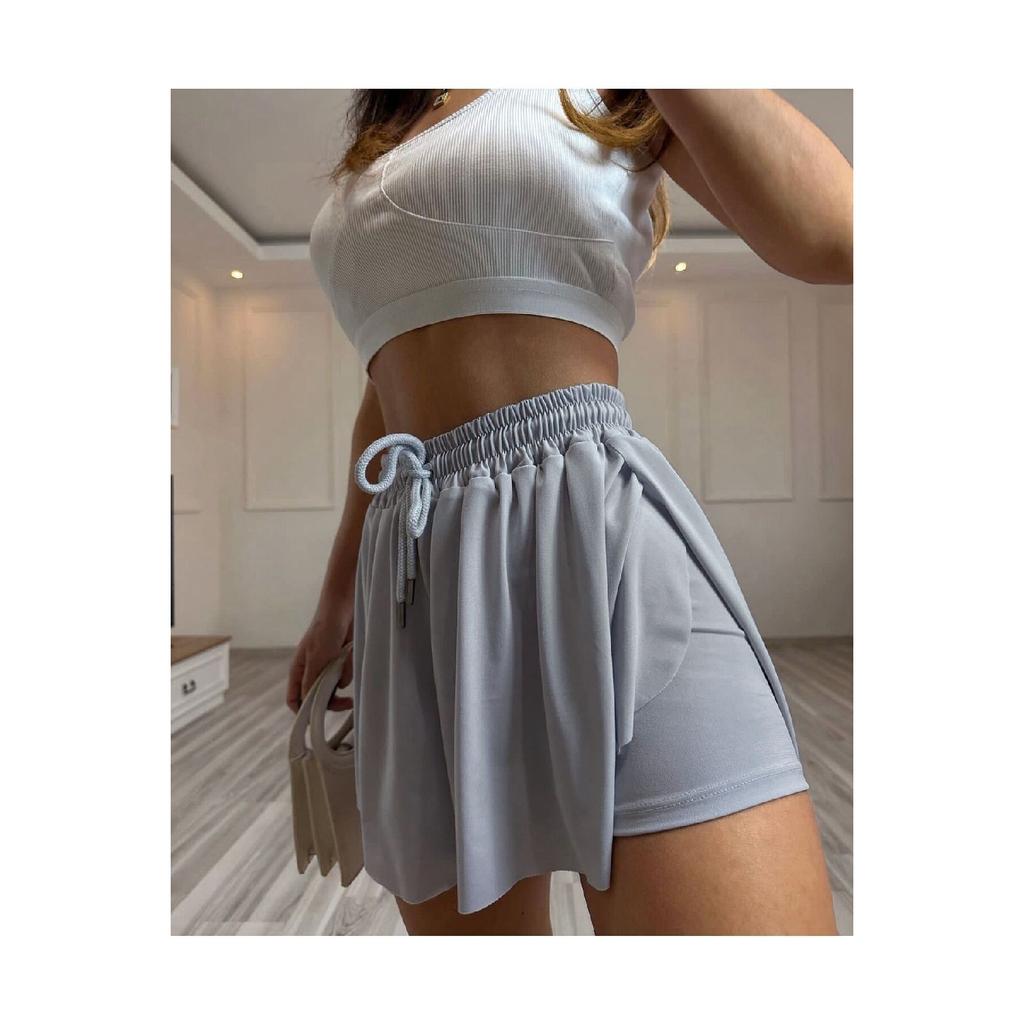 Женские черные колготки свободного покроя, спортивные шорты, юбка, черная