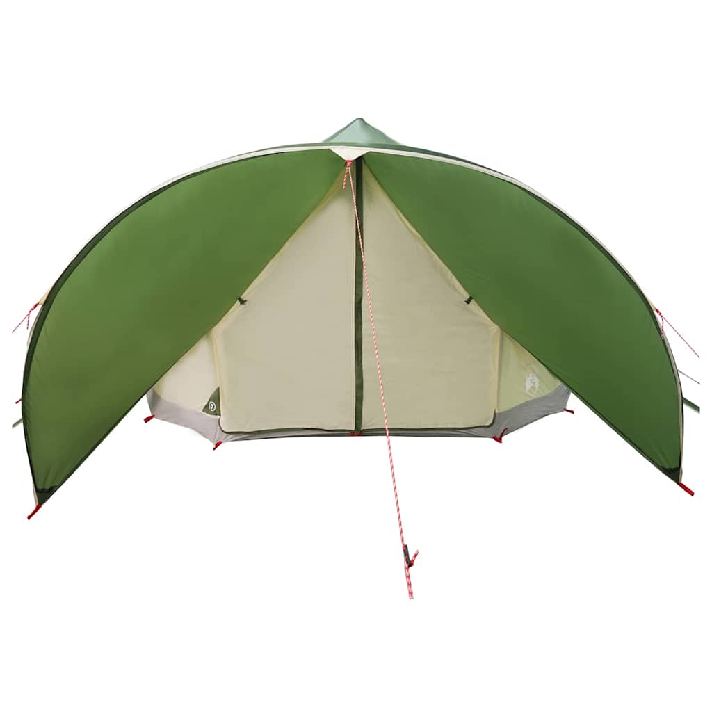 Teepee Tent for 9 People Green and Gray 502 x 502 x 297 cm