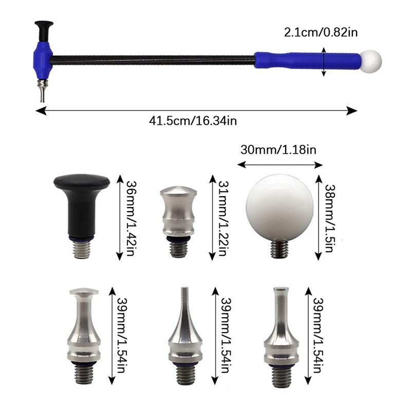 Инструменты для беспокрасочного удаления вмятин на автомобиле, регулируемая длина, карбоновые инструменты, сплав, автомобильные аксессуары, молоток, PDR, волокно, вмятина, титан