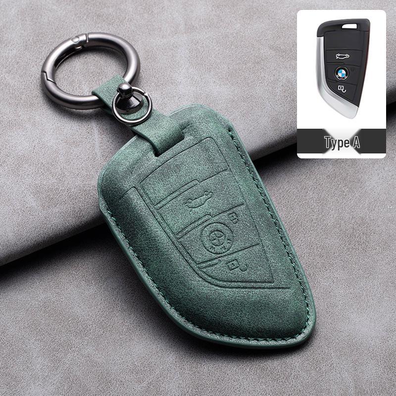 Совместимый кожаный чехол-брелок для серии BMW: Подходит для X1, X3, X5, 1 серии, 3 серии, 5 серии, 6 серии, 7 серии, NFC-карты Snap