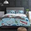 Flower Cherry Blossom Hummingbird Duvet Cover With Pillow Case Custom 3pcs Bedding Set Quilt Cover Double Bed Home Textile