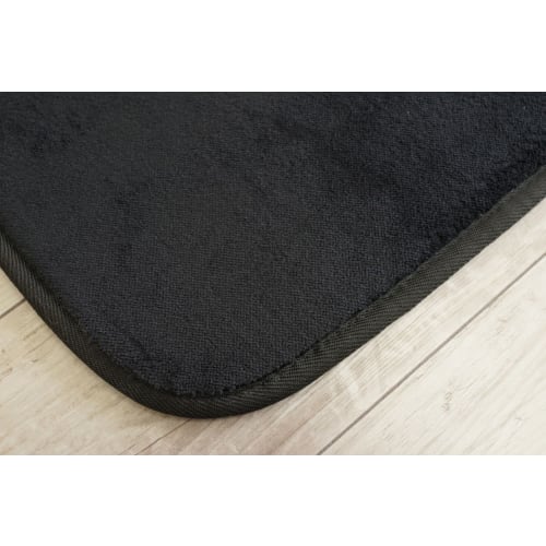 Sayan Sayan Washable Microfiber Kitchen Mat, Nagomi, 45x180mm, Jet Black, Non-Slip