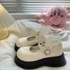 Thick Bottom Mary Jane Shoes Women 'S Spring Buckle Shoes Lolita Small Pu Leather Shoes Round Toe Shoes Platform Shoes