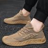 Men's shoes 2025 new summer breathable fly-woven mesh coconut shoes men's lightweight soft-soled casual sports running trendy shoes