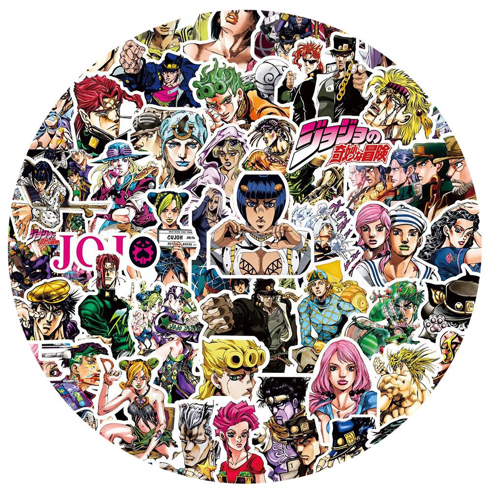 10/30/80 шт. Куджо Джотаро JoJo's Bizarre Adventure Аниме Наклейки Водонепроницаемые Крутые Джорно Джованна Хигашиката Джоске Наклейка Игрушки