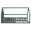 90*200cm Flat Bed, Children's Bed, House-shaped, Green