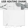 Электрическое одеяло с подогревом 5 В, низковольтное USB-зарядное устройство, быстро нагреваемая теплая шаль, зимняя накидка