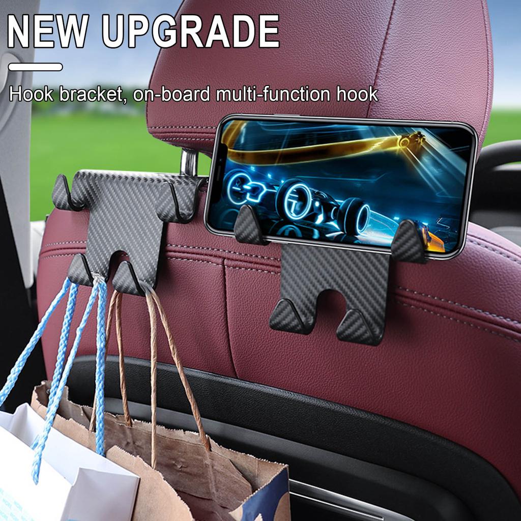 Multi-functional Two-in-one Vehicle-mounted Hook Wholesale Car Rear Mobile Phone Bracket Hook