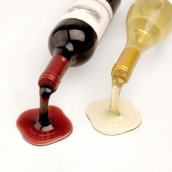 Винная стойка Привлекательный дизайн Держатель для бутылки пролитого вина Креативная стойка для вина для домашней кухни