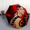 1 шт. Автоматически складывающийся зонт Jujutsu Kaisen, Автоматически складывающийся зонт с 8 спицами, Удобен для использования на улице 088