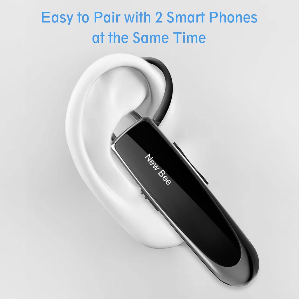 NEW BEE Single Wireless Bluetooth-гарнитура Наушники с шумоподавлением Микрофон Спортивные наушники Hands-Free