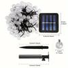 Waterproof Solar Crystal Ball String Lights 20/30/50/100 LEDs 8 Modes for Outdoor Garden Wedding Christmas Party Decoration