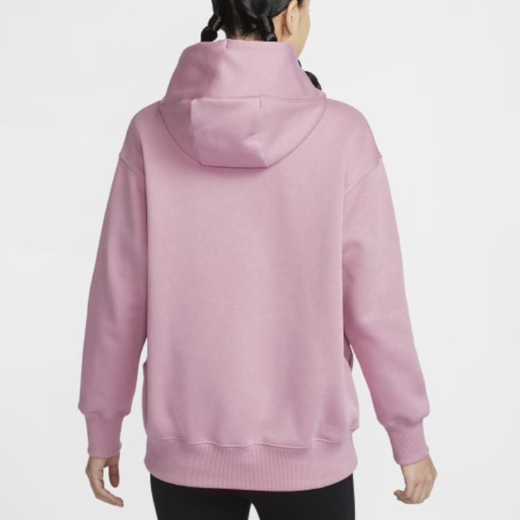 Nike Пуловер Удобный Приятный к коже Толстовка с капюшоном и длинными рукавами Женская толстовка Розовая DQ5861699