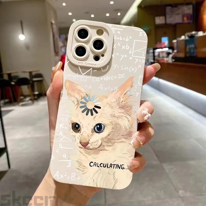 Арт Формула Чехол для телефона с рисунком кота для Samsung Galaxy S26 S25 S24 S23 S22 S21 S20 Ultra Plus A15 A35 A54 A55 Ударопрочный чехол