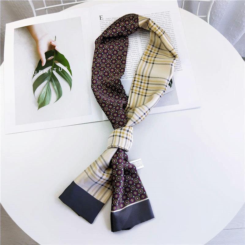 New Scarves Silk Scarves Women'S Spring And Autumn Season Long Decorative Professional Scarves Summer Thin Styles Paired With Shirts Stylish