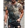 Men's T Shirt Tee Graphic Animal Lion Crew Neck Clothing Apparel 3D Print Outdoor Daily Short Sleeve Print Vintage Fashion Designer