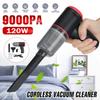 120W Wireless Car Vacuum Cleaner Cordless Handheld Auto Dual Use Mini Vacuum Cleaner With Built-in Battrery 165*45*60mm