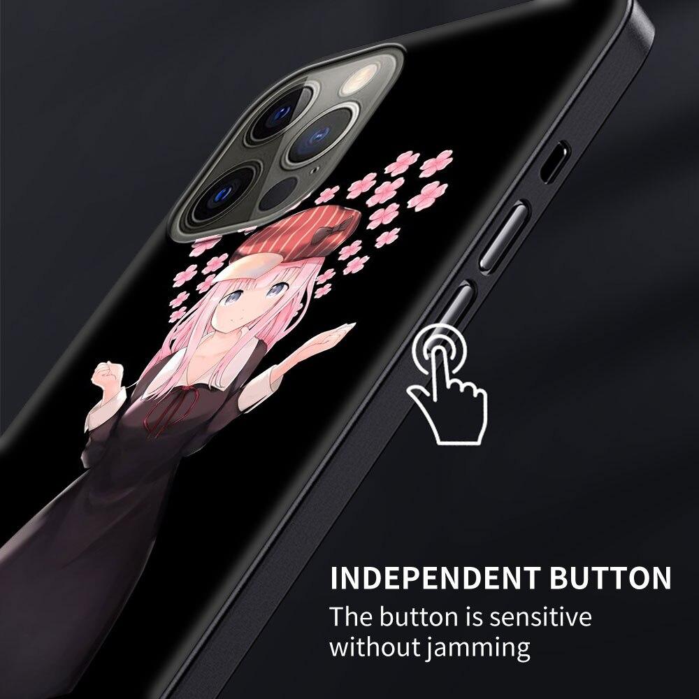 Аниме Love Is War Chika Fujiwara для iPhone 13 14 11 12 Pro Max чехол 7 8 Plus SE X XR XS Max Роскошные силиконовые чехлы для телефонов