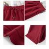 Fashionable High-Waisted Fleece-Lined Wide-Leg Pants for Women Autumn and Winter, Warm and Cozy Banana Trousers