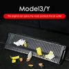 2 шт., крышка воздуховода под сиденьем для Tesla Model 3 Y 2024-2021, аксессуары, центральная консоль, защитная решетка для заднего сиденья