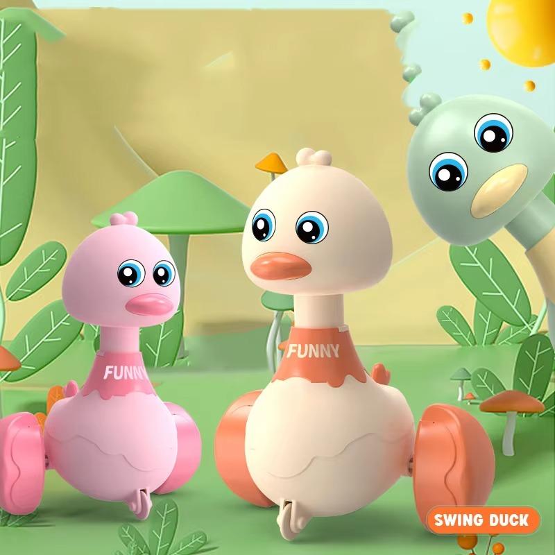 Игрушки для малышей, обучающие лазанию, 1 шт., игрушки для утенка, тянущие назад автомобиль, инерционное скольжение, обучающие ползанию, милые детские игрушки