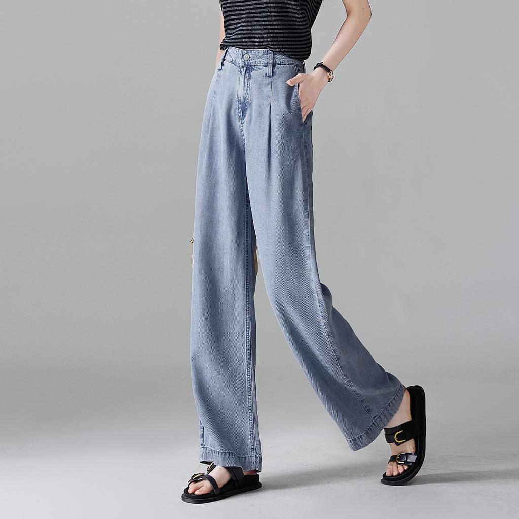 Lyocell Casual Wide Leg Pants