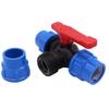 Irrigation PE Pipe Faucet Diverter 20/25/32/40/50mm Water Pipe Fittings 3-Way Ball Valve  Household