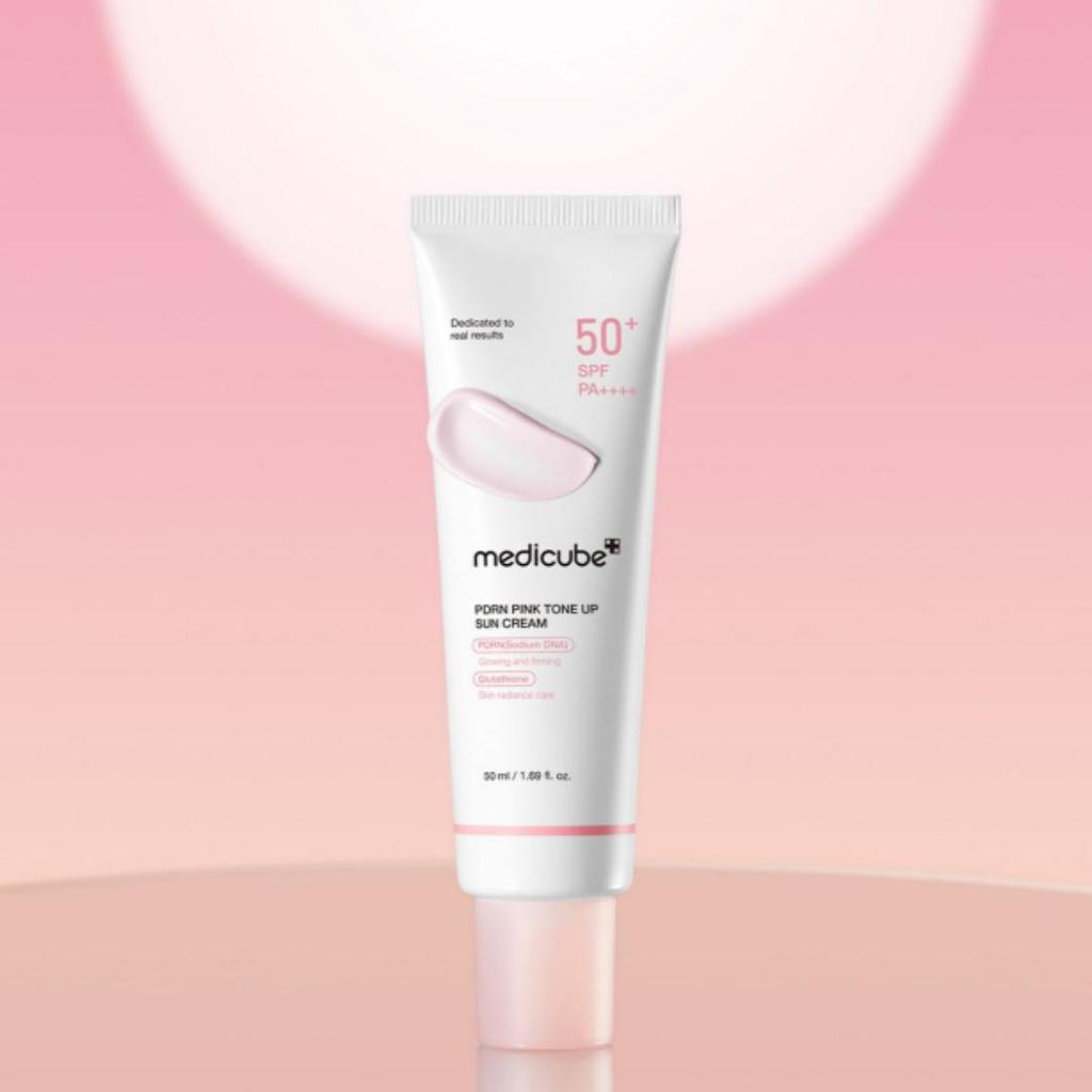 Medicube PDRN Pink Tone up Солнцезащитный крем 50 мл / Солнцезащитный крем