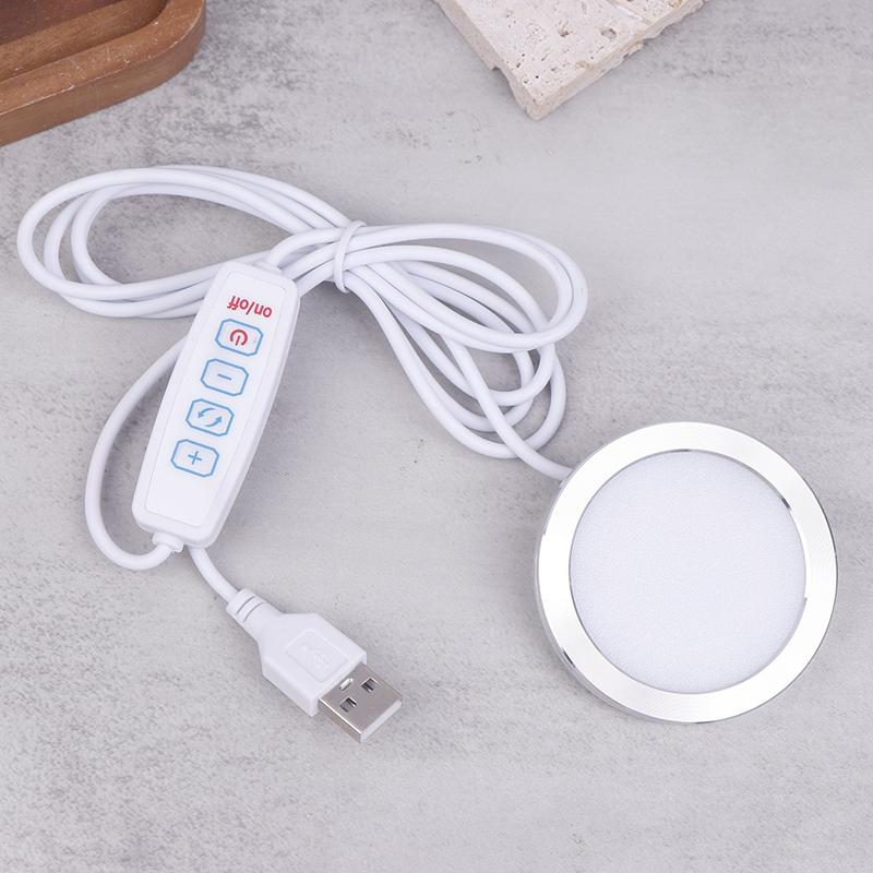 8 мм USB Dc5V 2W диммируемый прожектор поверхностный мини светодиодный светильник круговой потолочный светильник Diy светильник выставочный шкаф лампа
