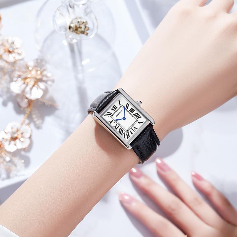 Новая пара кварцевых часов с ремешком, модная тенденция, простые индивидуальные креативные кварцевые мужские и женские часы