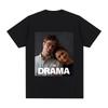 Летняя футболка с графическим принтом The Drama Удобная 100% Хлопок Круглый вырез Короткий рукав Одежда Женская Te...