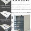 Lockable Multi-Layer A4 File Cabinet Drawer - Plastic Office Storage Box