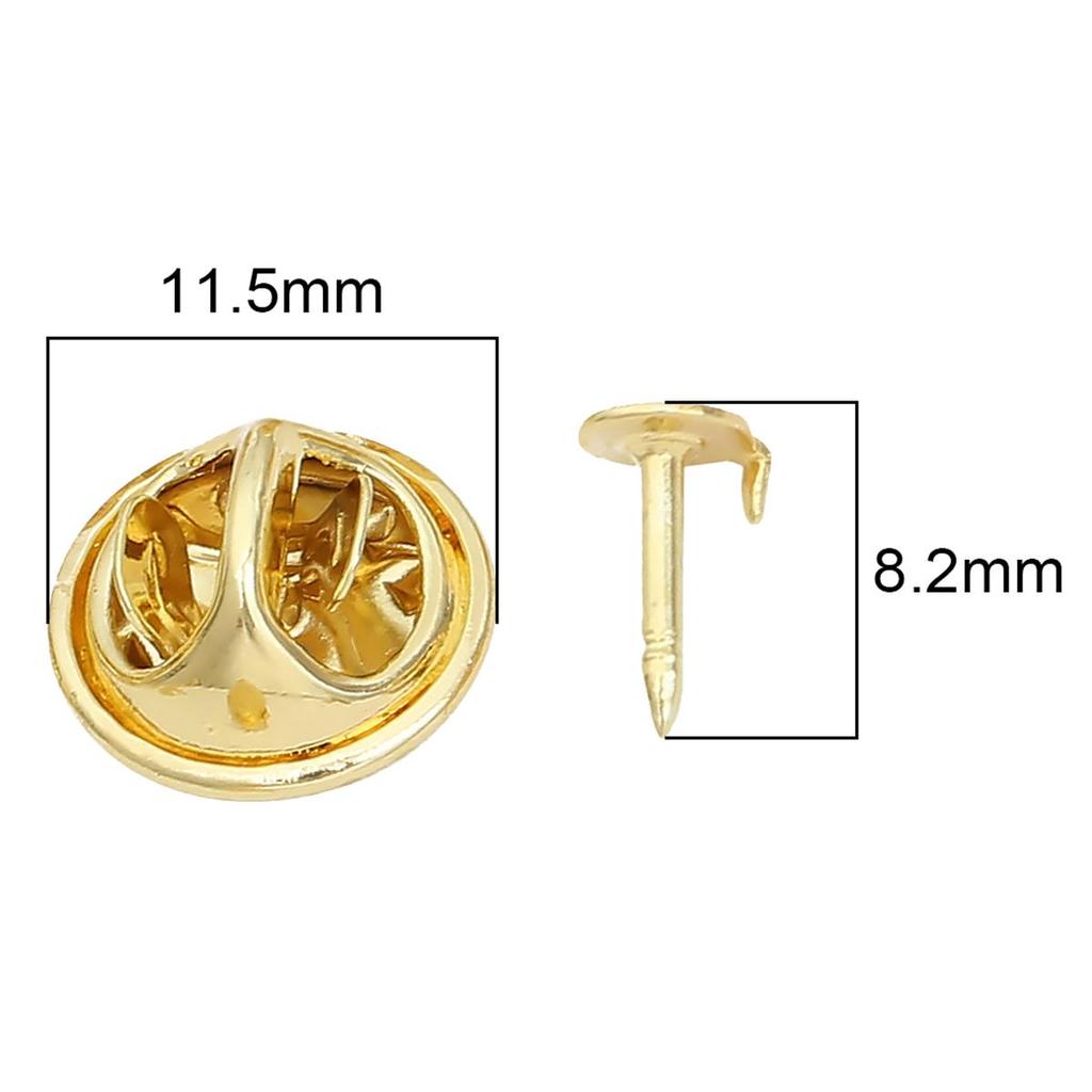 Brooch Butterfly-Shape Buckles Copper Electroplating of 14K Gold 5Set/Bag