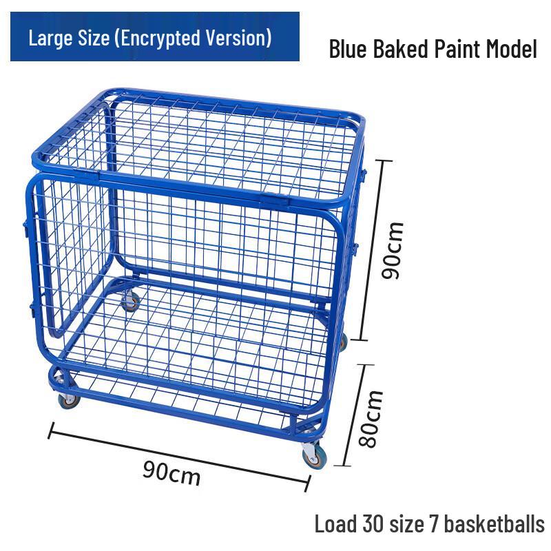 Portable Foldable Sports Ball Storage Cart
