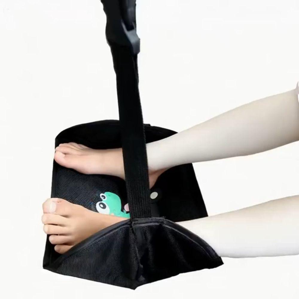 Adjustable Car Foot Hammock Foldable Hanging Foot Pad Premium Travel Foot Rest Kids