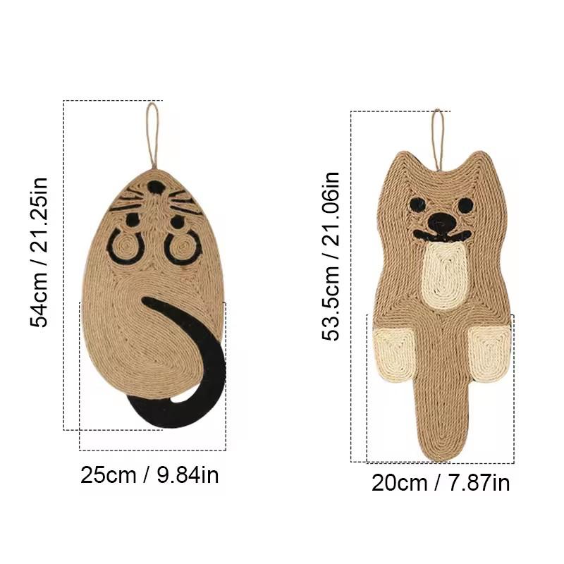 Natural Sisal Cat Scratching Pad Indoor Interactive Mat Reusable Claw Grinding Toy For Cats Kittens Eco Friendly Pet Supplies