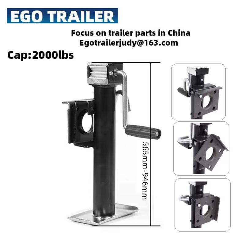Ego trailer 2000lbs 15inch side wind Bracket mount swivel trailre jack camper jockey wheel RV stablizer caravan accessories pa