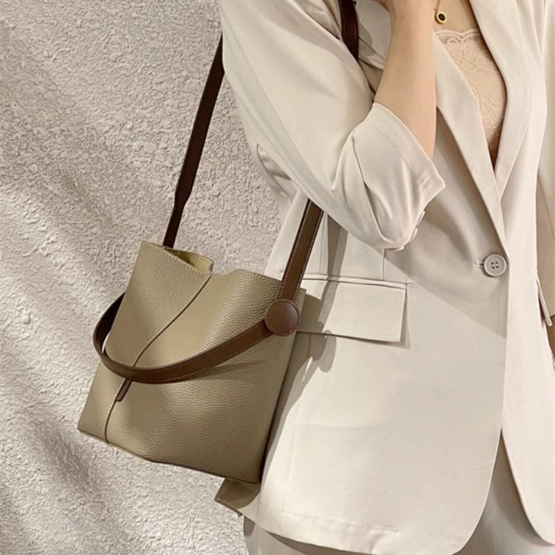 Популярная сумка этого года 2025 новая сумка-ведро в виде овощной корзины, премиальная, портативная сумка-мессенджер, сумка на плечо для поездок на работу, женская сумка