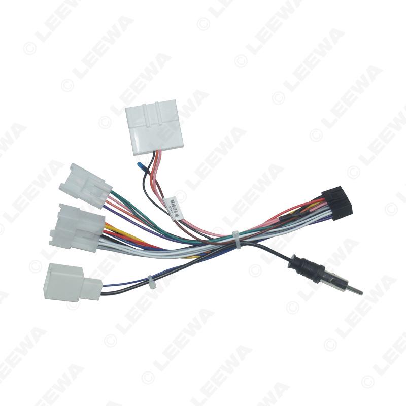 16-контактный кабель питания для Android-навигационного головного устройства для новой Toyota, хвостовая линия с 4-канальным выходом низкой конфигурации