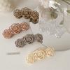 10.5cm Grinding Camellia Rose Flower Large Hair Claw Clip Ins Plate Acrylic Hair Shark Clip for Female Hair Accessories